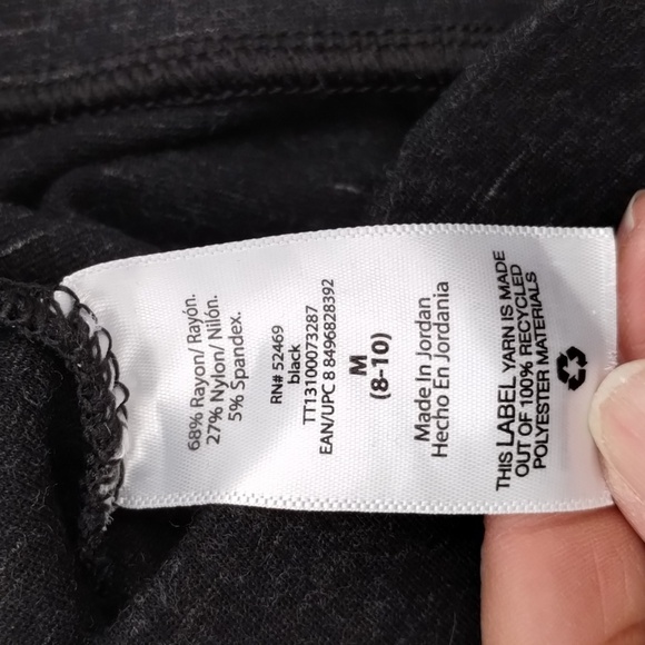 Time & Tru women's size medium (8-10) heather black athletic stretch leg… - Picture 10 of 12